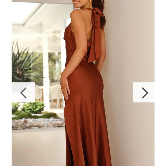 Billy j Sian maxi dress - rust - Picture 4 of 4